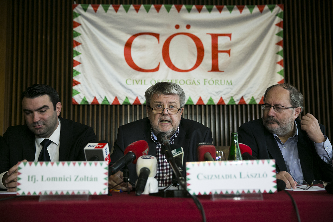 A CÖF elnöke szerint „a baloldal háborút indított Magyarország Kormánya ellen”