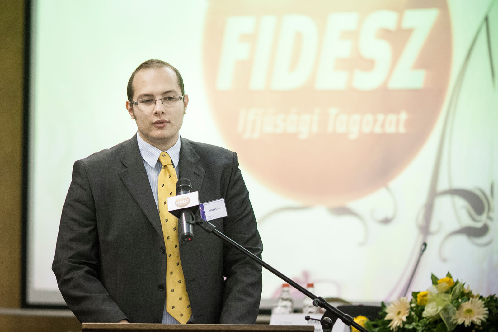 Veress Áron, a Fidesz Ifjúsági Tagozatának elnöke