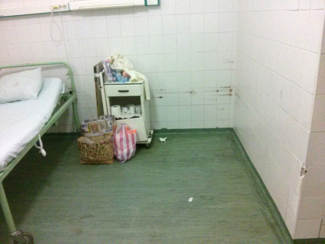 Csendélet a Merényi kórházban.