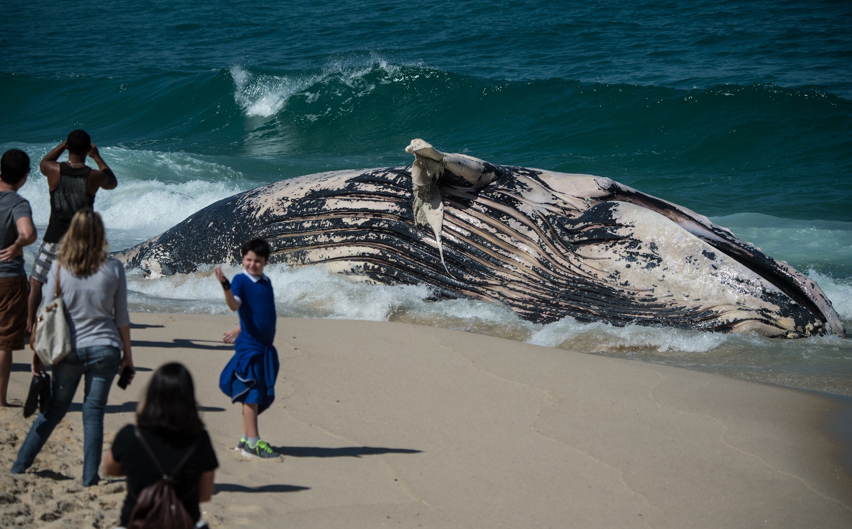 Mindez a Macumba strandon, Rio mellett. (AFP PHOTO / YASUYOSHI CHIBA)