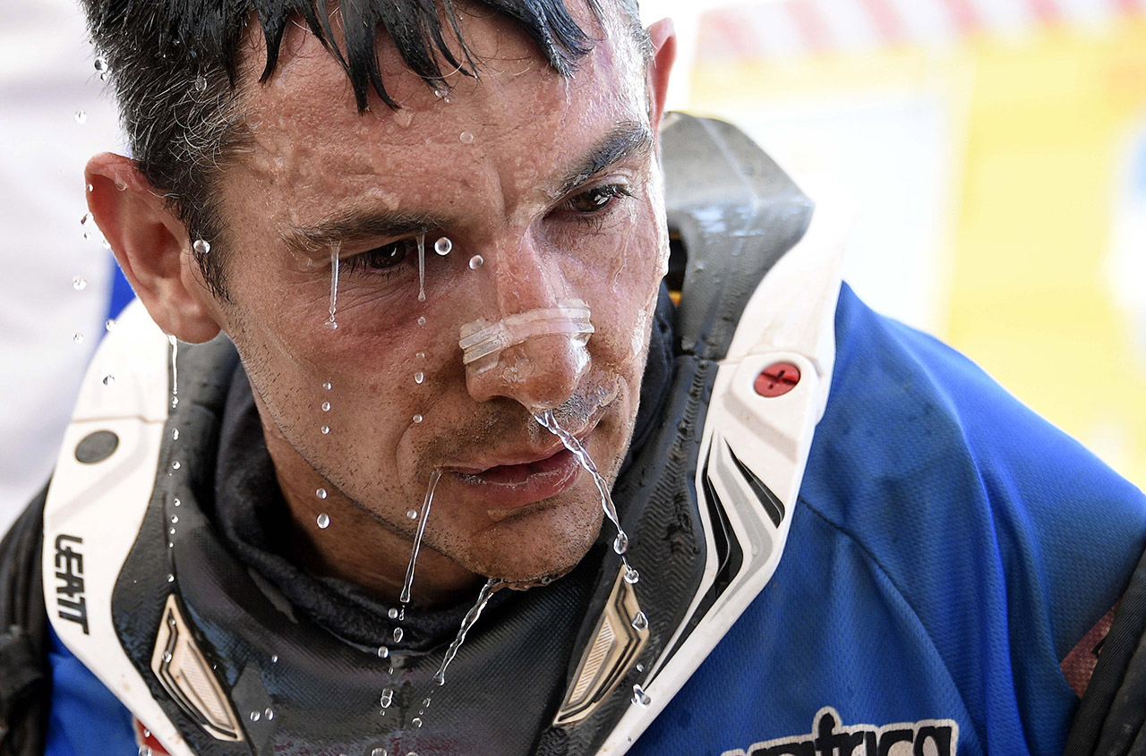 A holland motoros Frans Verhoeven. AFP PHOTO / FRANCK FIFE