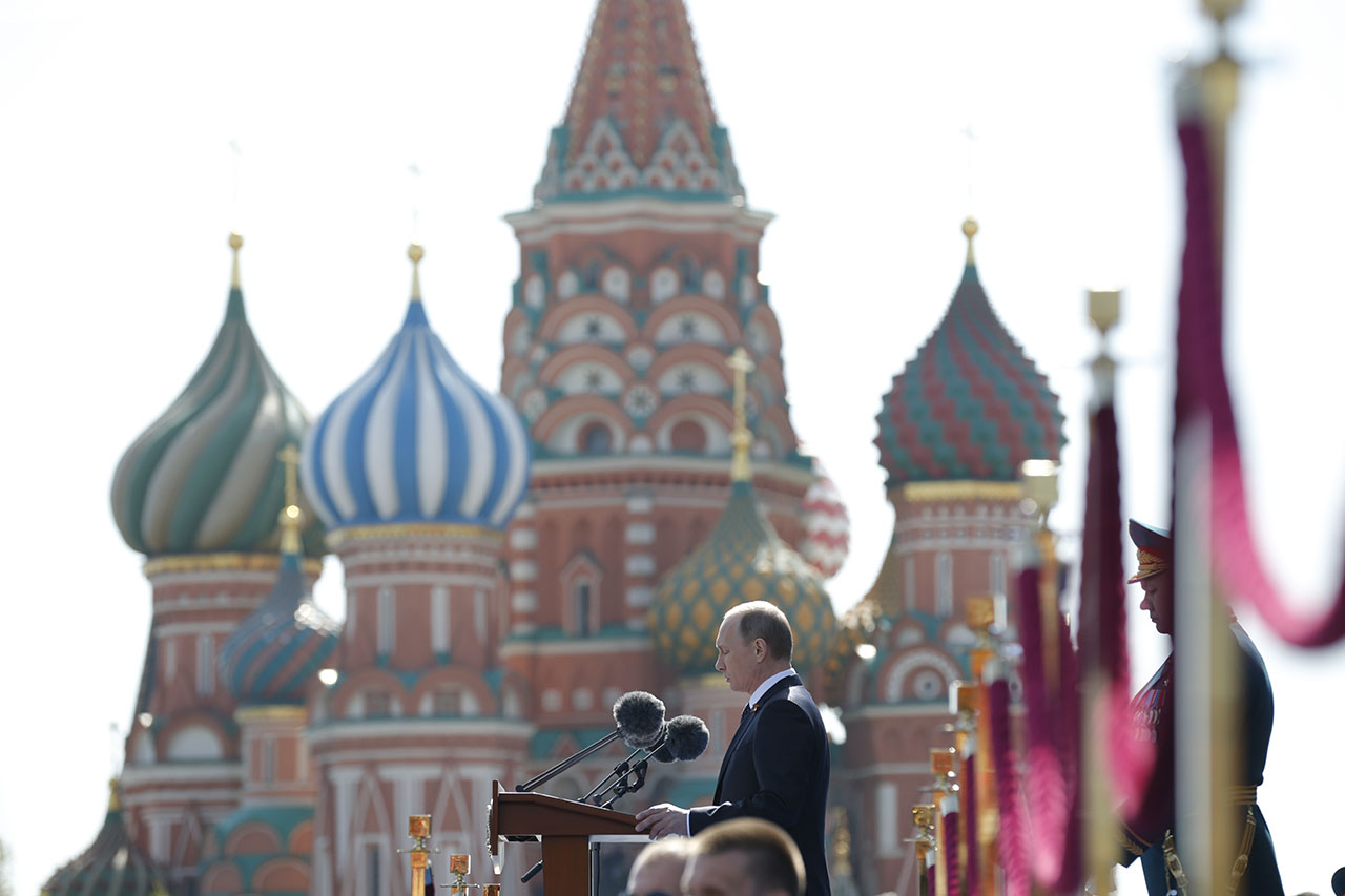 Putyin beszél a Vörös téren (FP PHOTO / KIRILL KUDRYAVTSEV)