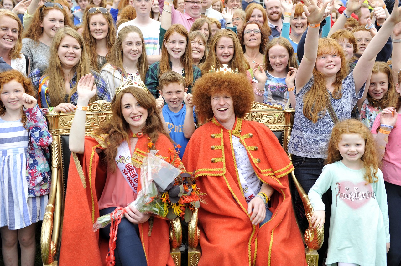 Megvan Írország új vörös hajú királya és királynője