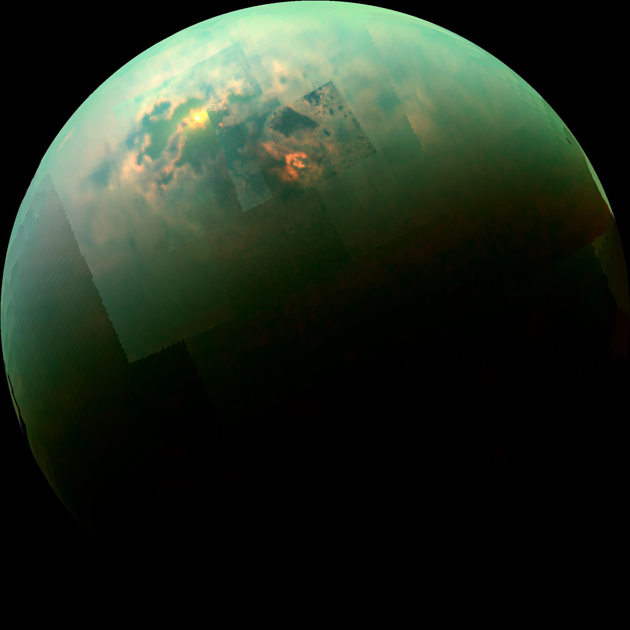 A Titán napsütötte tavai