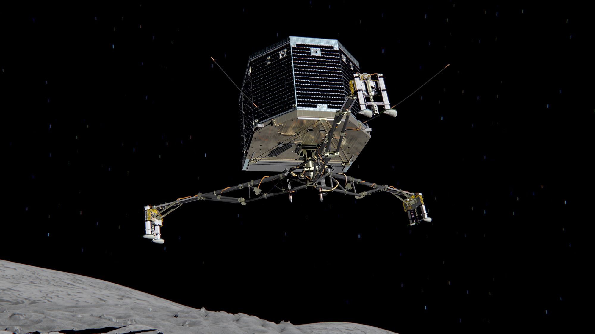 Sikeresen landolt a Philae az üstökösön!