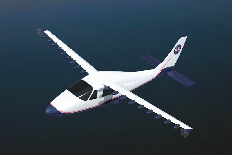 18 légcsavaros elektromos-hibrid repülőt épít a NASA