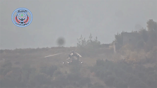Szíriai felkelők leszedtek egy orosz helikoptert