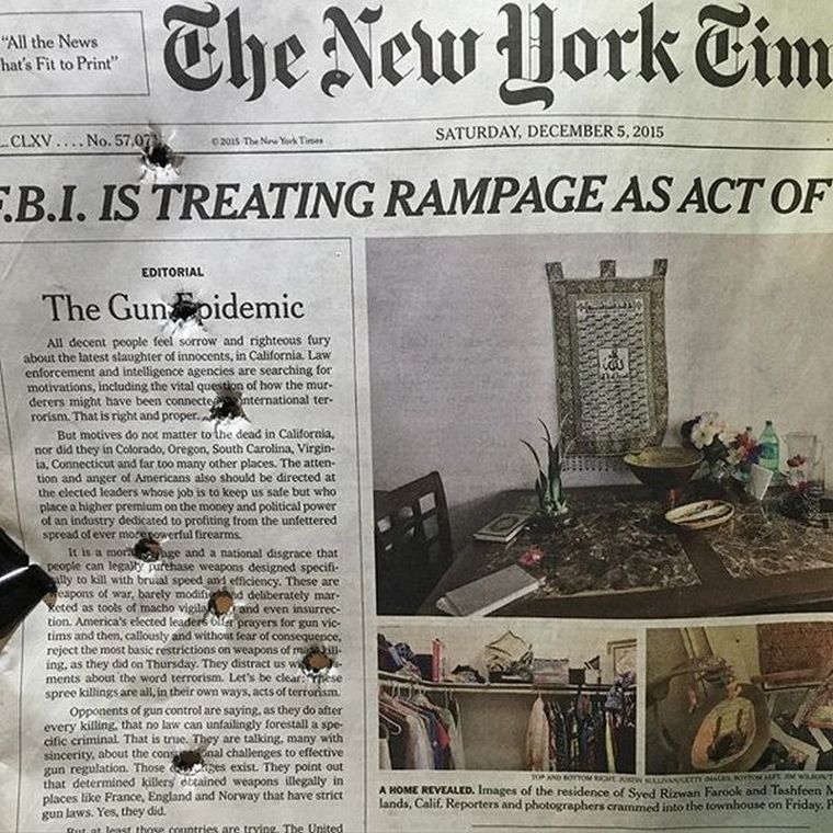Szitává lőtte a New York Times történelmi címlapját a fegyverpárti véleményformáló