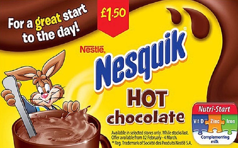 A Nestlé nem mondhatja többé Nagy-Britanniában, hogy nagyszerű dolog Nesquik forrócsokival kezdeni a napot