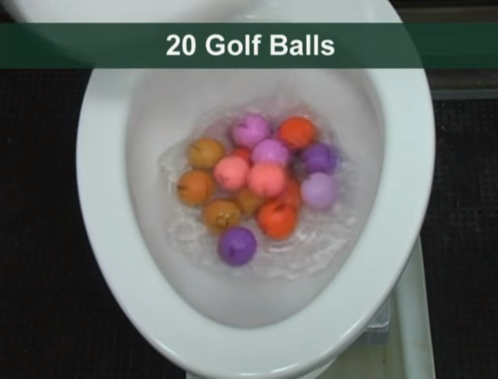 Vajon le tud húzni ez a vécé 20 golflabdát, fél kiló narancshéjat, 4 telefont és egy nyakkendőt?