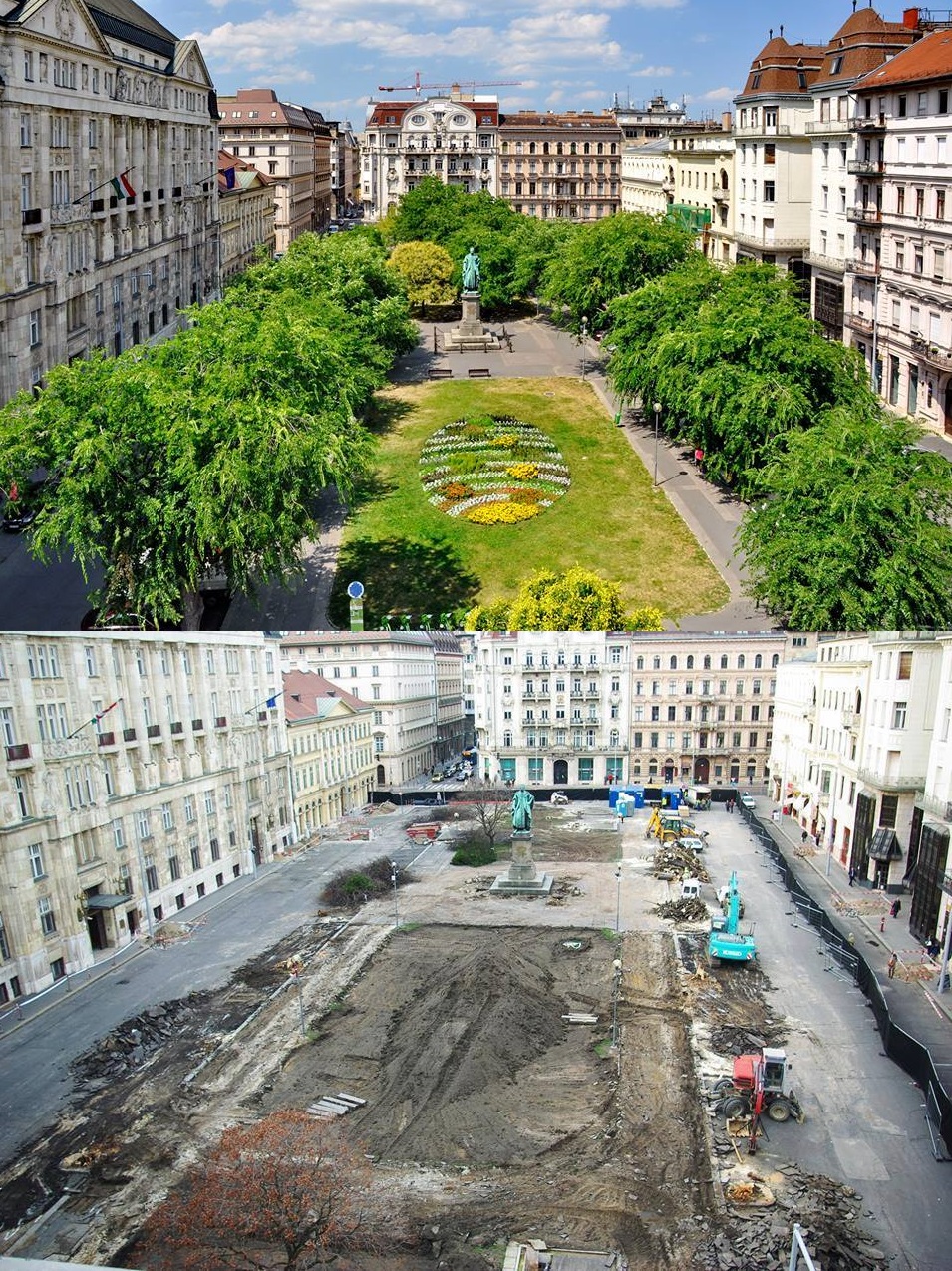 Vitézy Dávid sem érti, mi szükség van arra a belvárosi mélygarázsra, ami miatt letarolták a fákat a József Nádor téren
