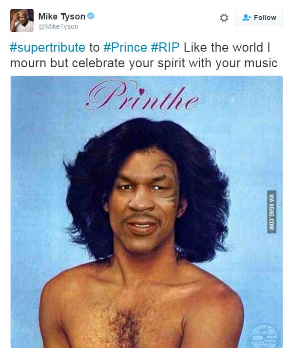 Még Mike Tyson is elbúcsúzott Prince-től