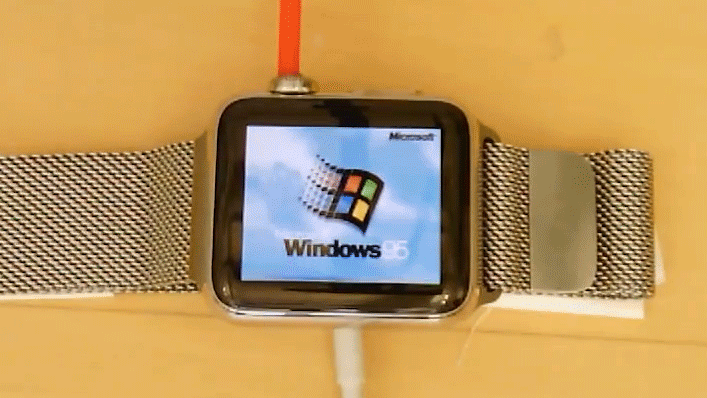 Felrakta a Windows95-öt az Apple Watch-ra