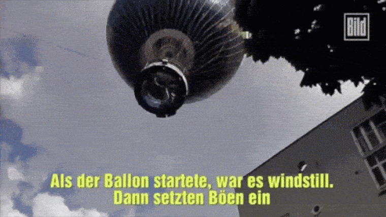 Elszabadult egy ballon Berlinben, úgy, hogy húszan voltak rajta