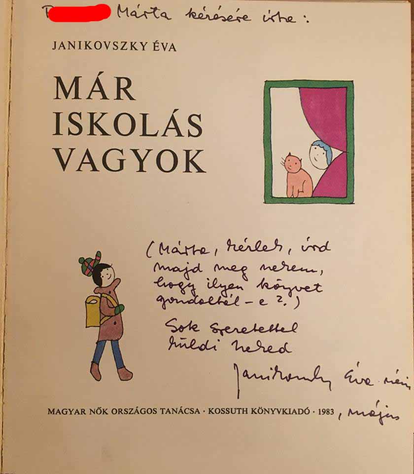 Janikovszky Éva Már iskolás vagyok című könyve születésének igaz története