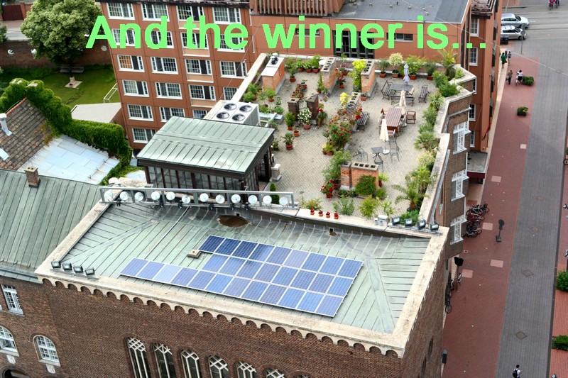 Szegedi tetőterasz melletti napelemsor lett a győztes a Verde fotópályázatán