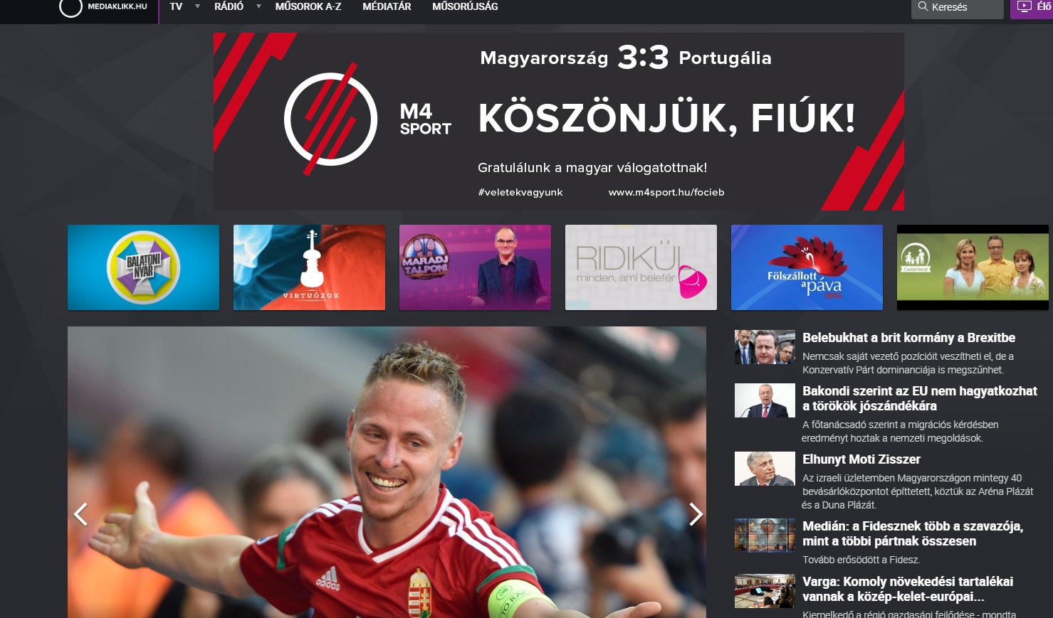 2,7 millióan nézték a magyar tévében a portugálok elleni meccset