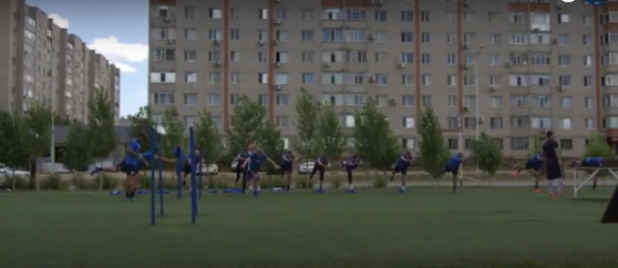 A nap sportképe: lakótelepen edzett az MTK Kazahsztánban