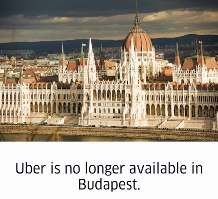 Ebben a pillanatban vonult ki az Uber Magyarországról