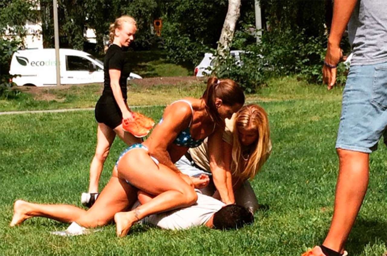 Bikiniben fogott zsebtolvajt a svéd rendőrnő