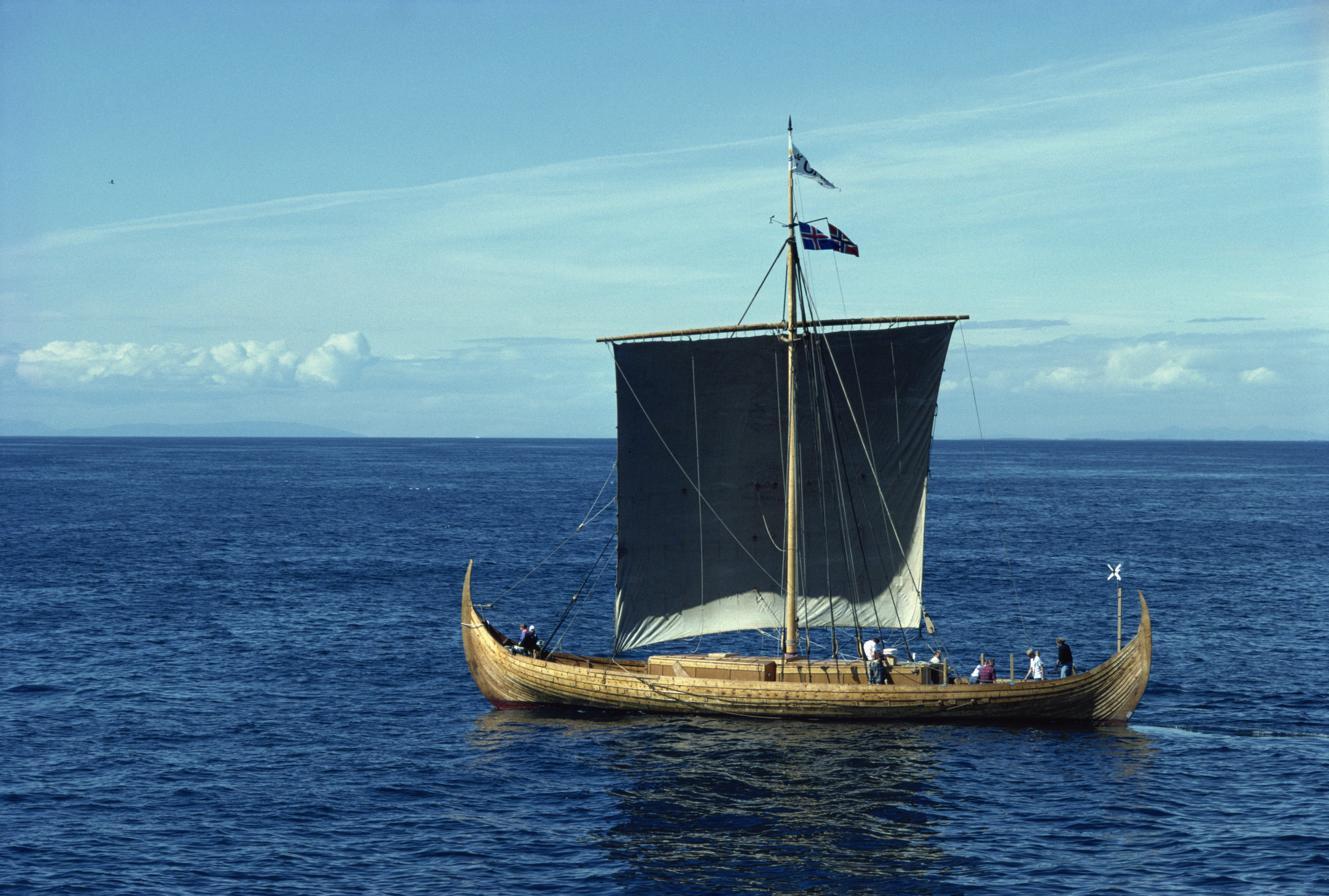 Gokstad vikinghajó replikája (AFP)