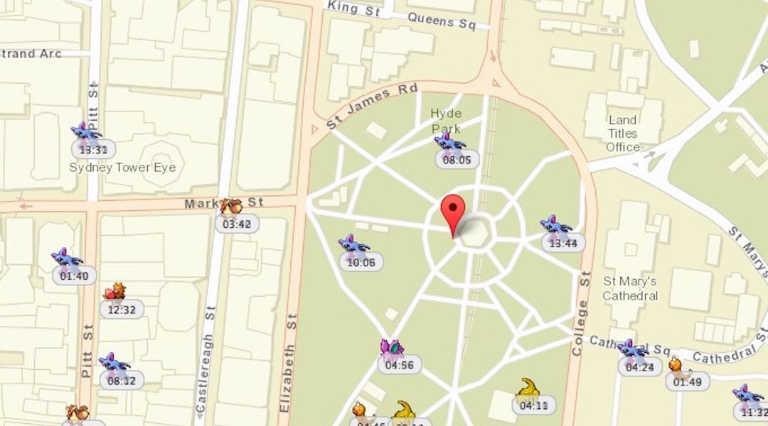 Lekapcsolták a térképeket, amik mutatták, hol vannak a közelben menő pokémonok