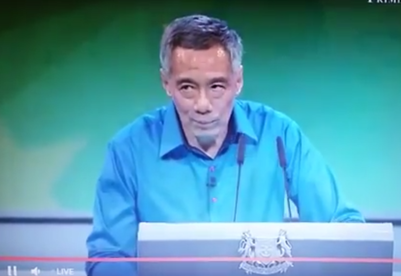 Beleájult beszédébe a szingapúri miniszterelnök