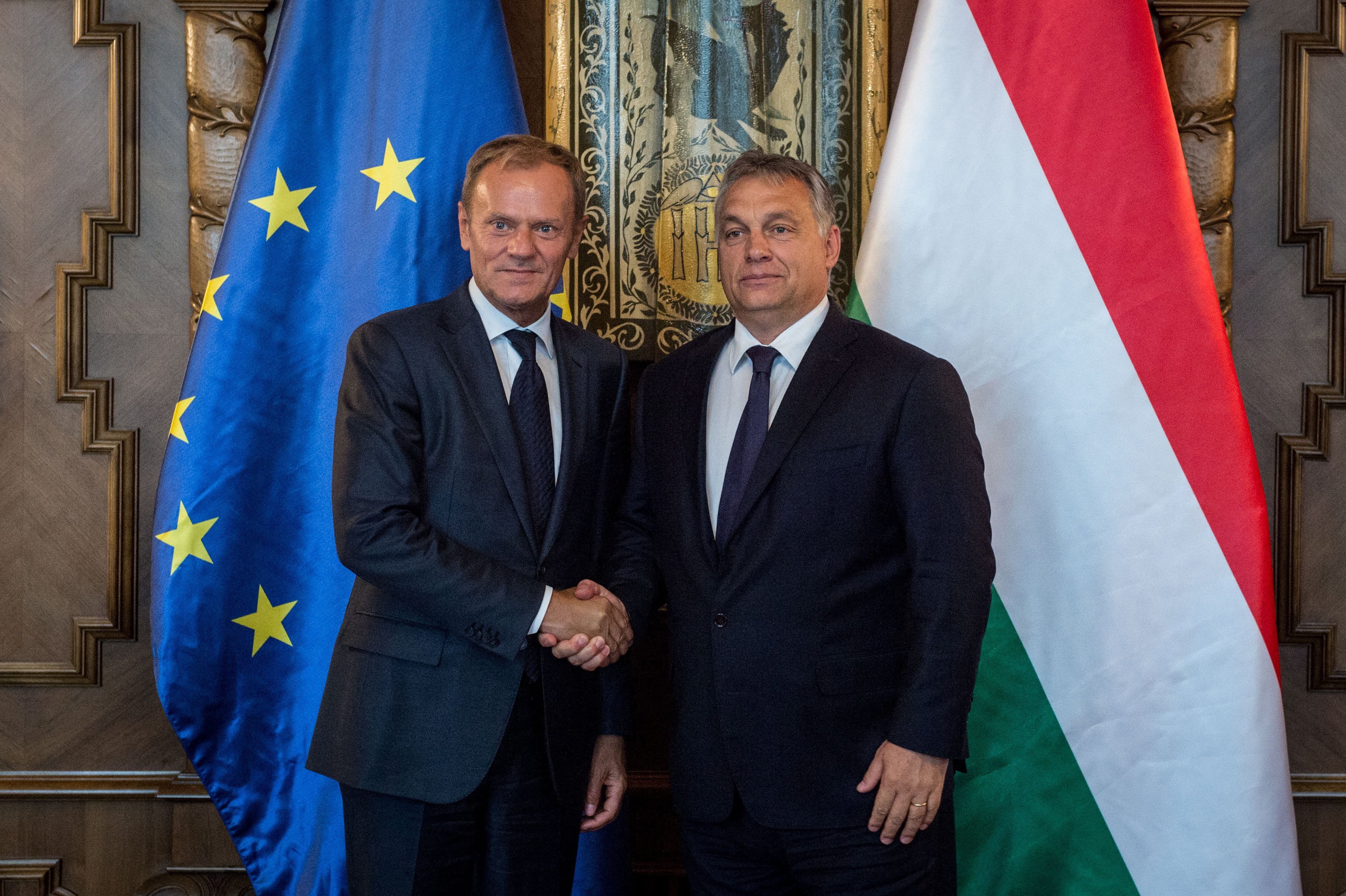 Orbán fogadta Tuskot