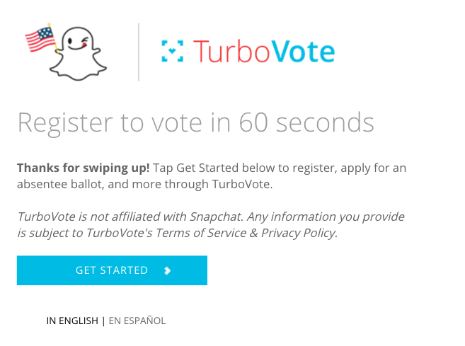 Amerikában már a Snapchaten is lehet szavazásra regisztrálni