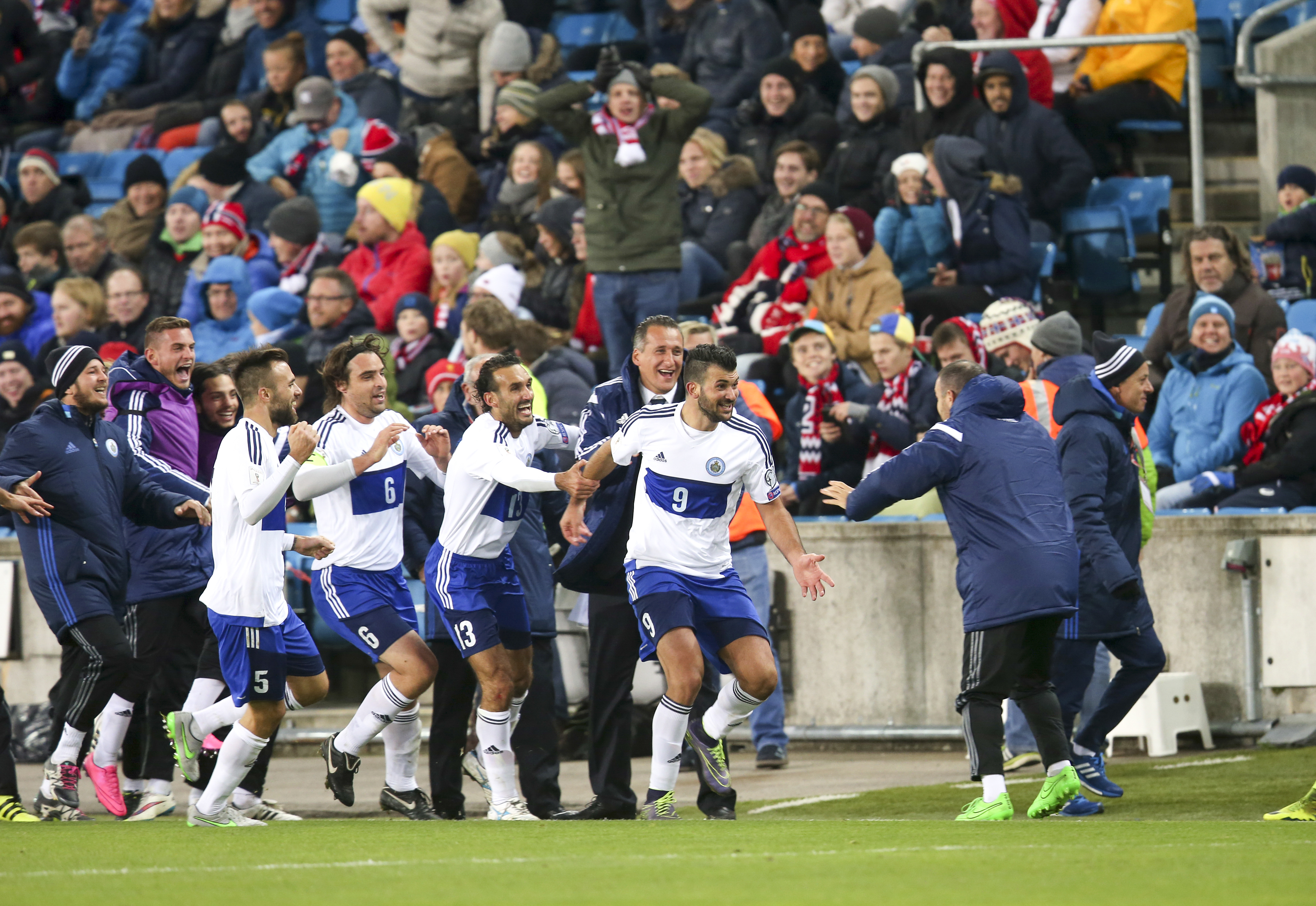 San Marino 17 év után lőtt újra gólt idegenben, mindenki megőrült 