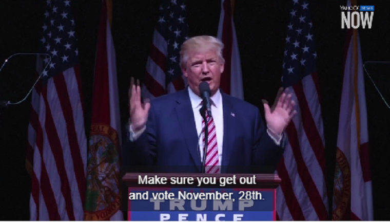 Trump szavazásra hívta híveit, november 28-ra