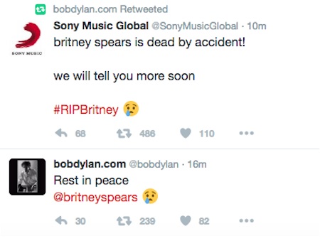 Kamu volt, hogy Bob Dylan gyászolta Britney-t