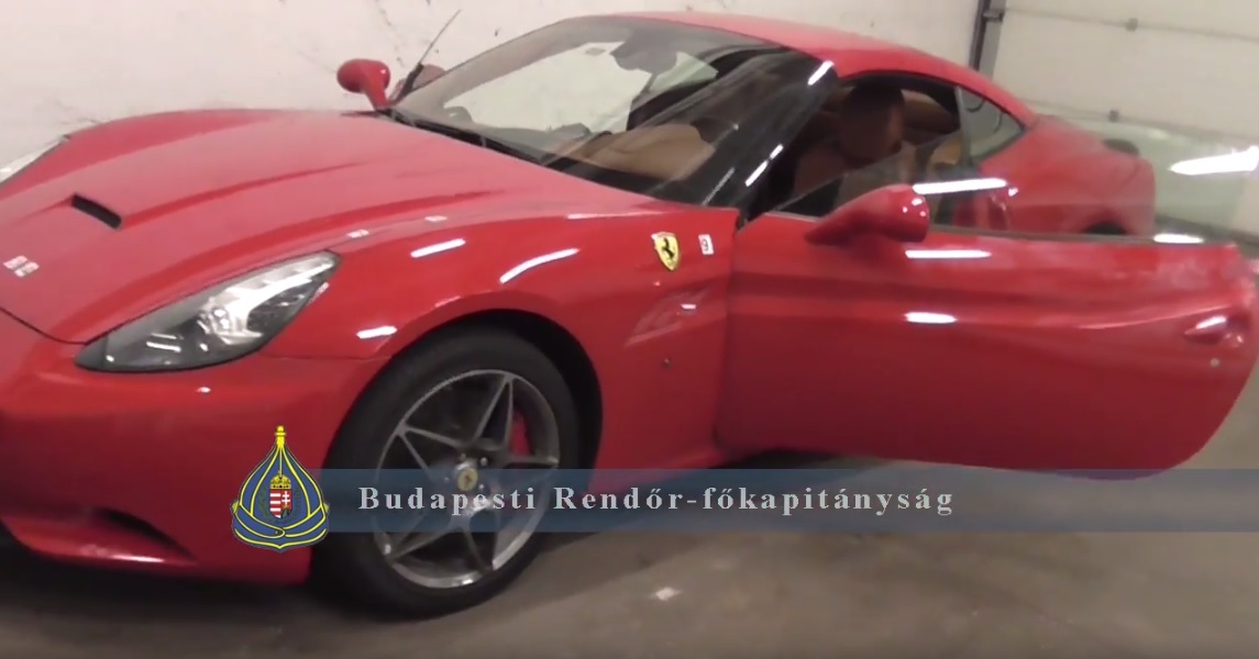 Újbudán találtak meg egy Spanyolországból ellopott Ferrarit