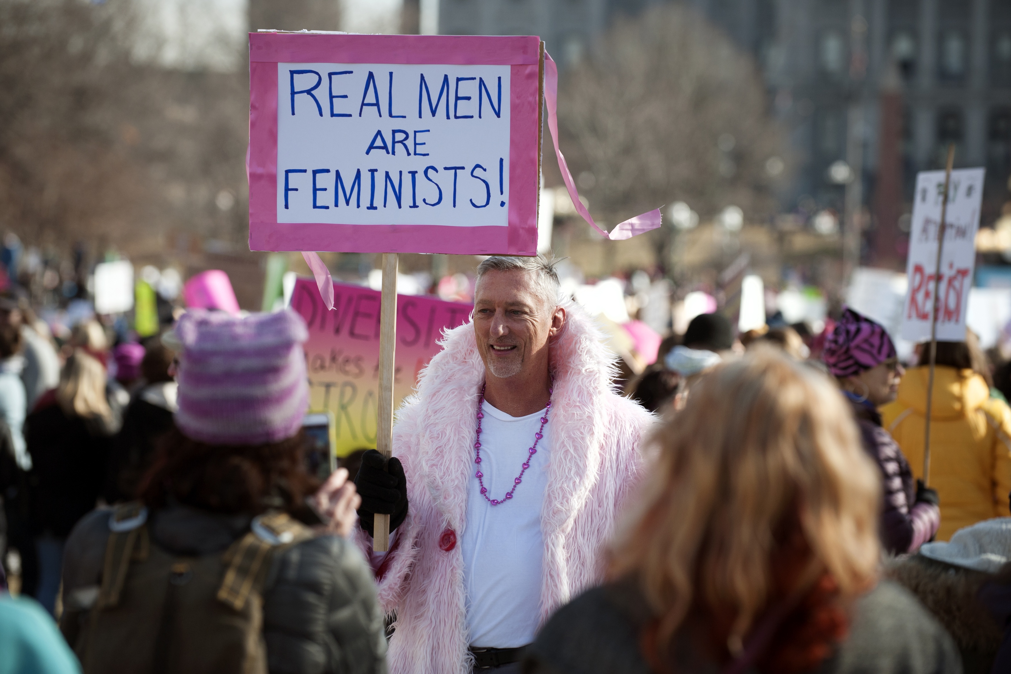 Az igazi férfiak feministák (AFP PHOTO / Jason Connolly)