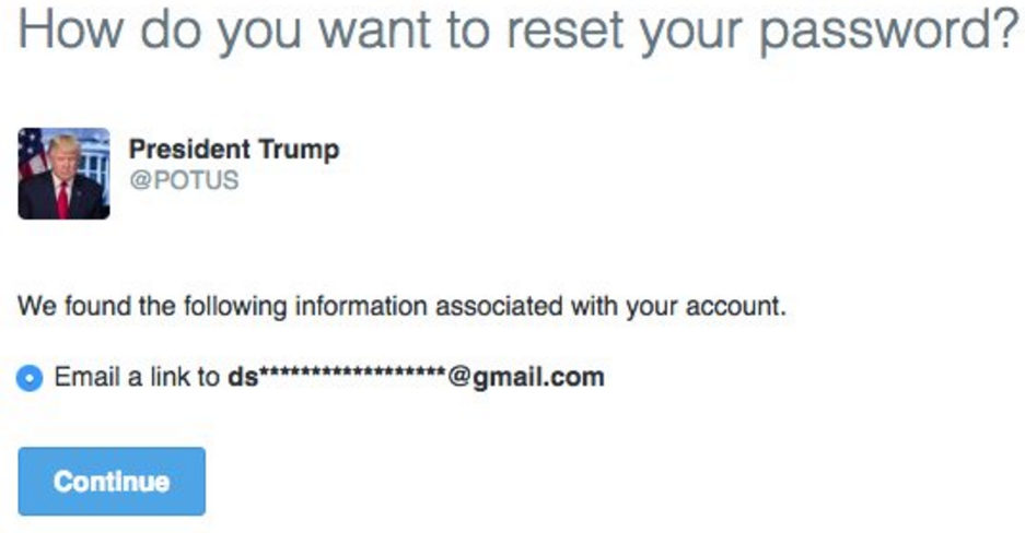 Trump gmailes címet adott meg a hivatalos elnöki Twitteren