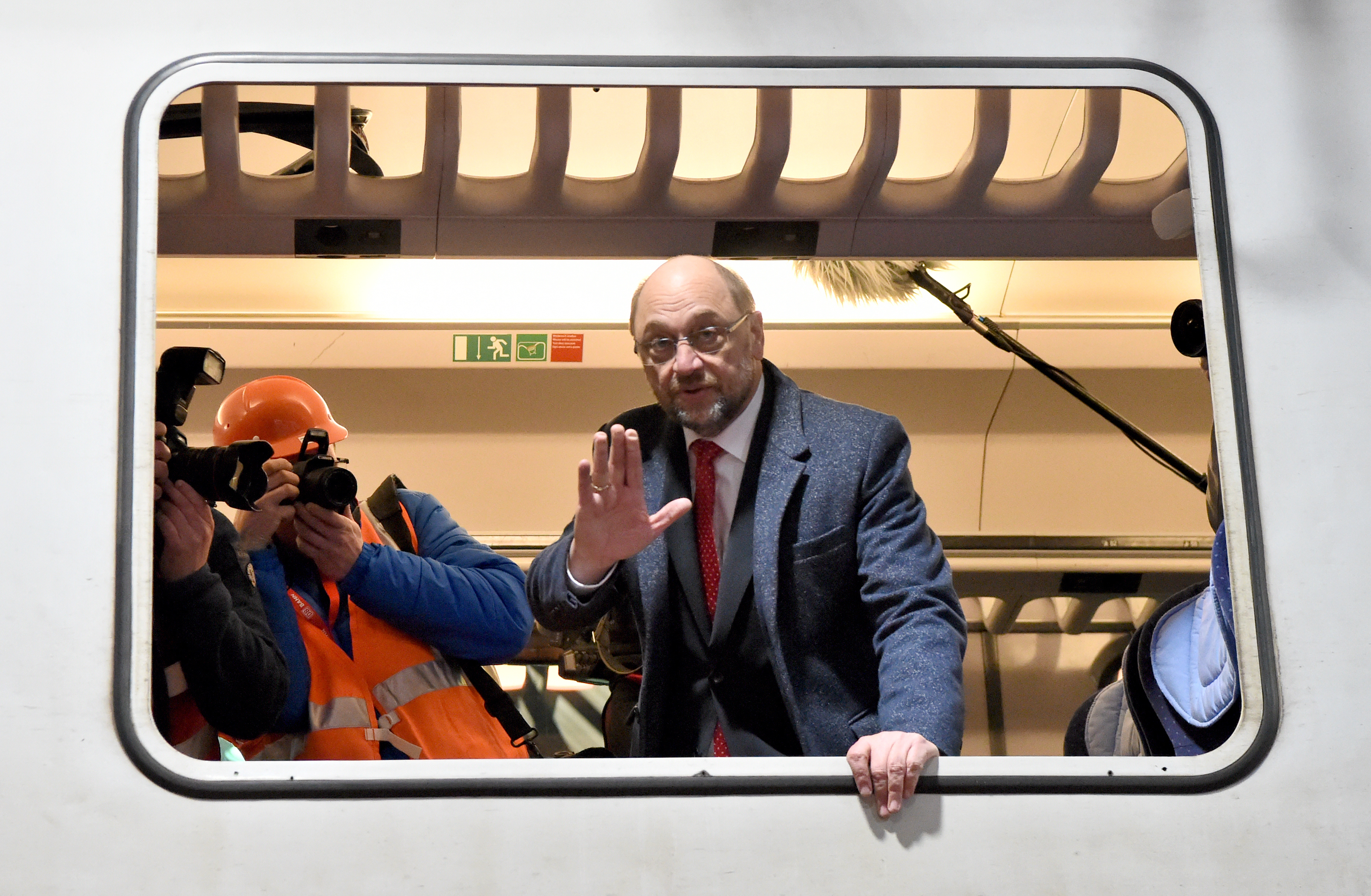 Martin Schulz, a szocdemek kancellárjelöltje belökte a motort. Fotó: Carsten Rehder/dpa