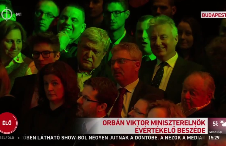 Csányi Sándor arca mindent elárul Orbán beszédéről