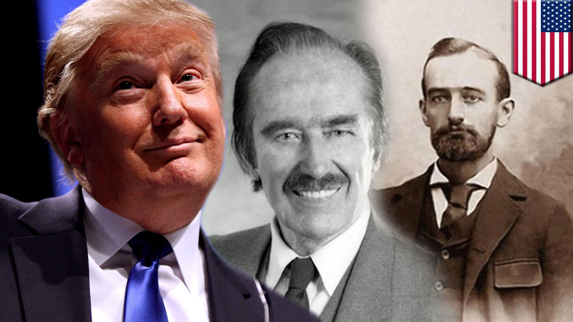 Donald, Fred és Friedrich Trump.