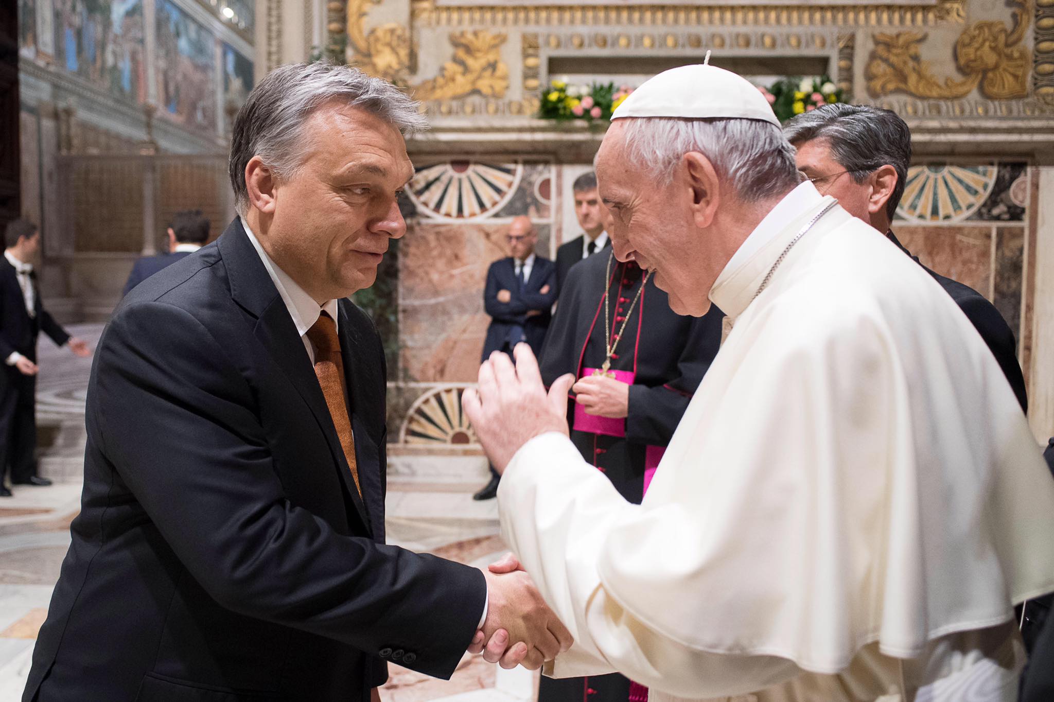Orbán Viktor a pápánál járt