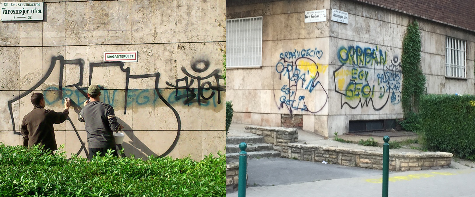 Eszkalálódik a Városmajor utcai graffitiháború