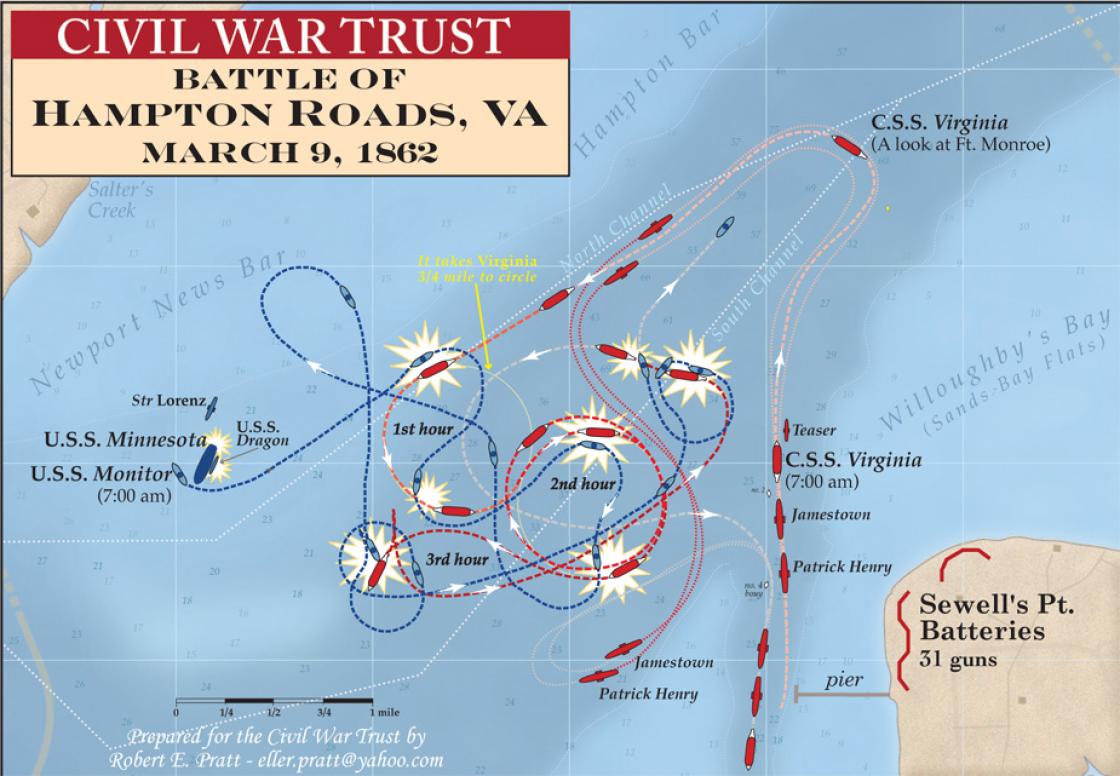 A csata térképen