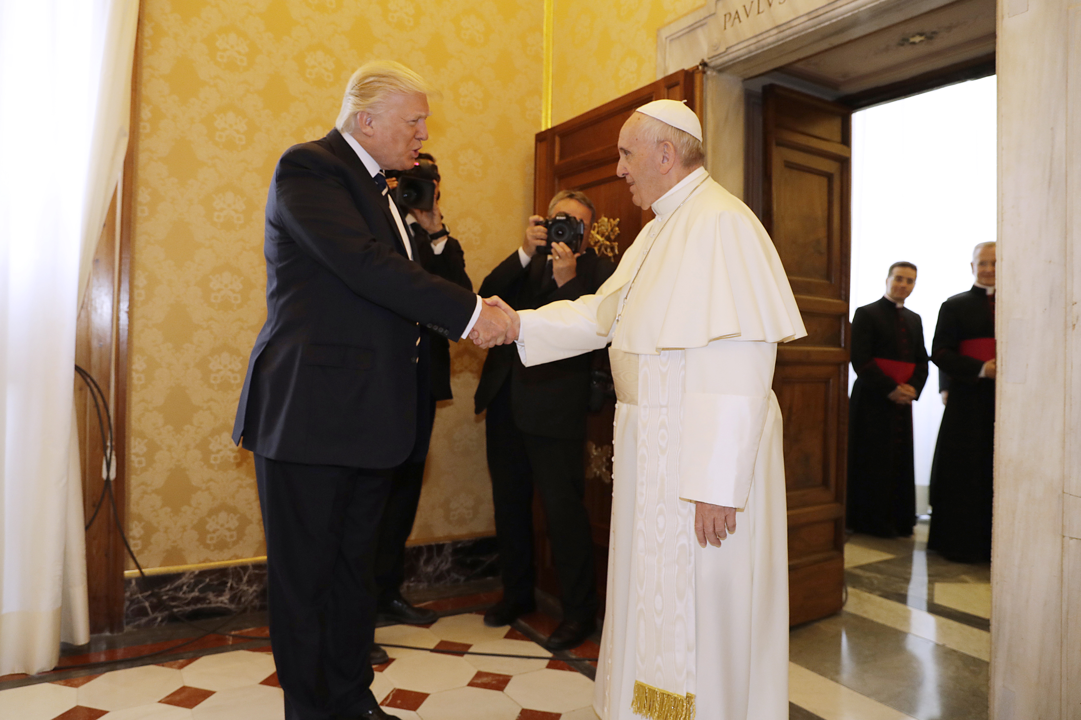 Ferenc pápa fogadta Donald Trumpot