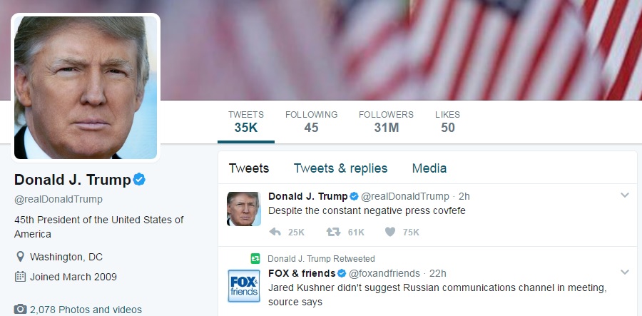 Trump az éjjel minden eddiginél tökéletesebbet posztolt a Twitterre