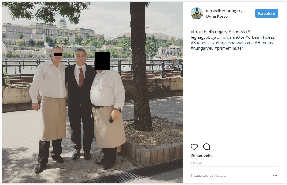 Orbán Viktor az Ultras Liberi vezetőjével pózolt egy fotóhoz