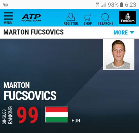 Ismét van magyar a 100 legjobb teniszező között