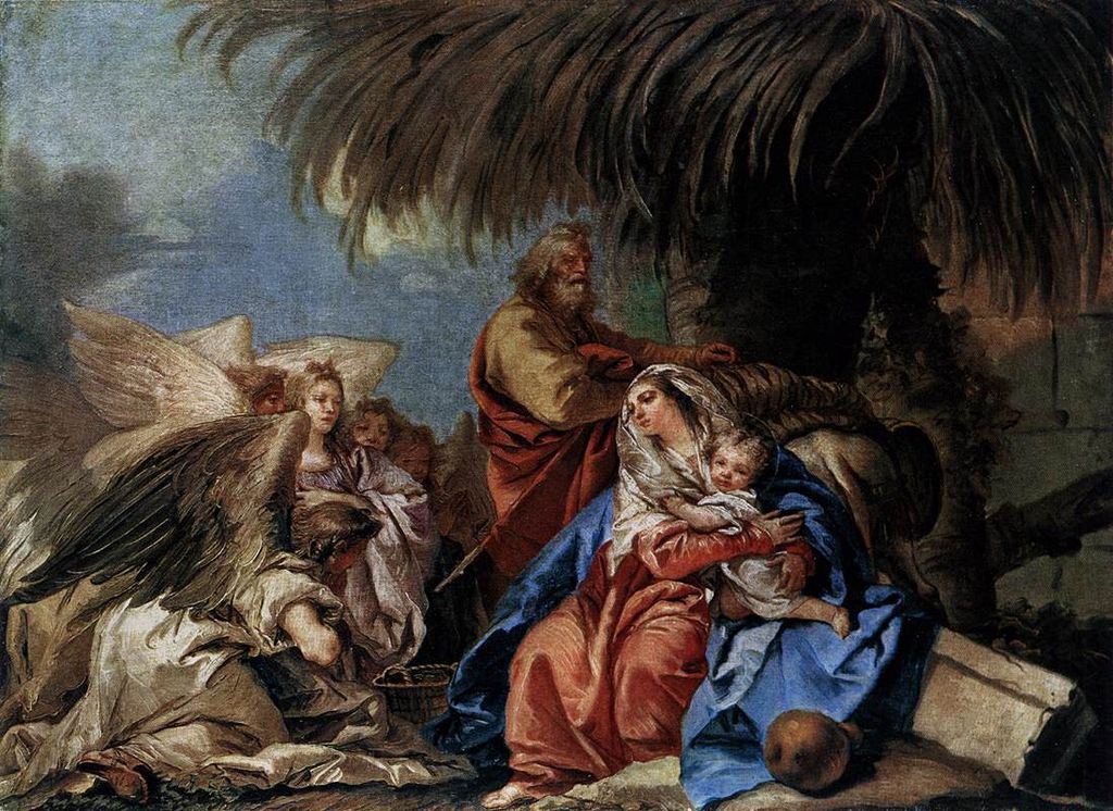 Tiepolo Pihenő Szent Család című festménye