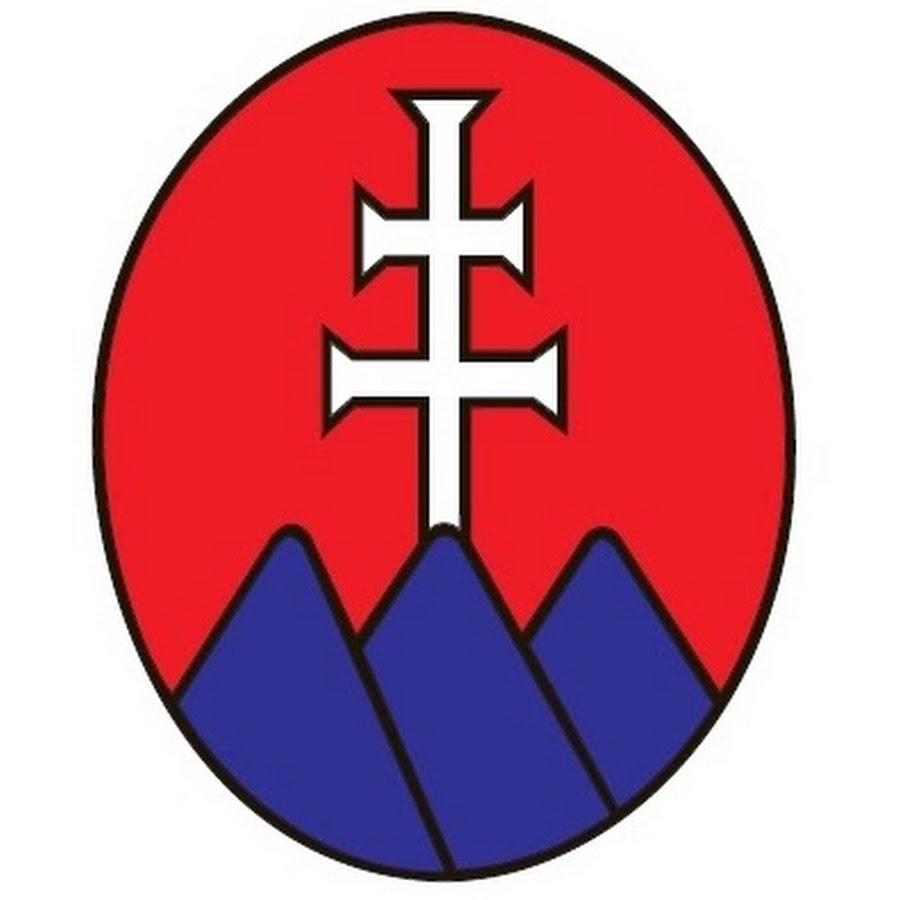 A Matica Slovenská címere, rajta a jól ismert hármas halommal és a kettős kereszttel. Ezek a színek és szimbólumok alkotják ma a szlovák állami címert is.