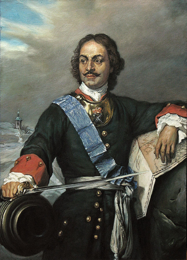 I. Péter orosz cár portréja.