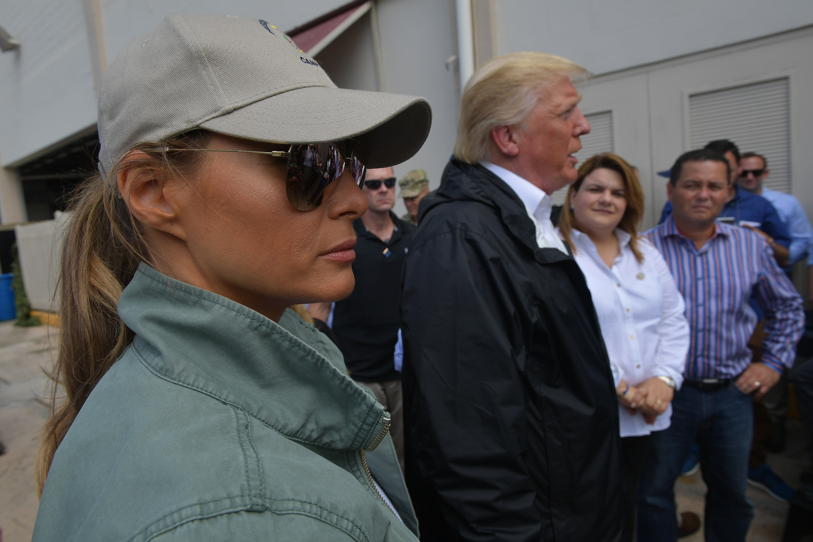 Trump a romokban heverő Puerto Ricón: Itt nem történt valódi katasztrófa