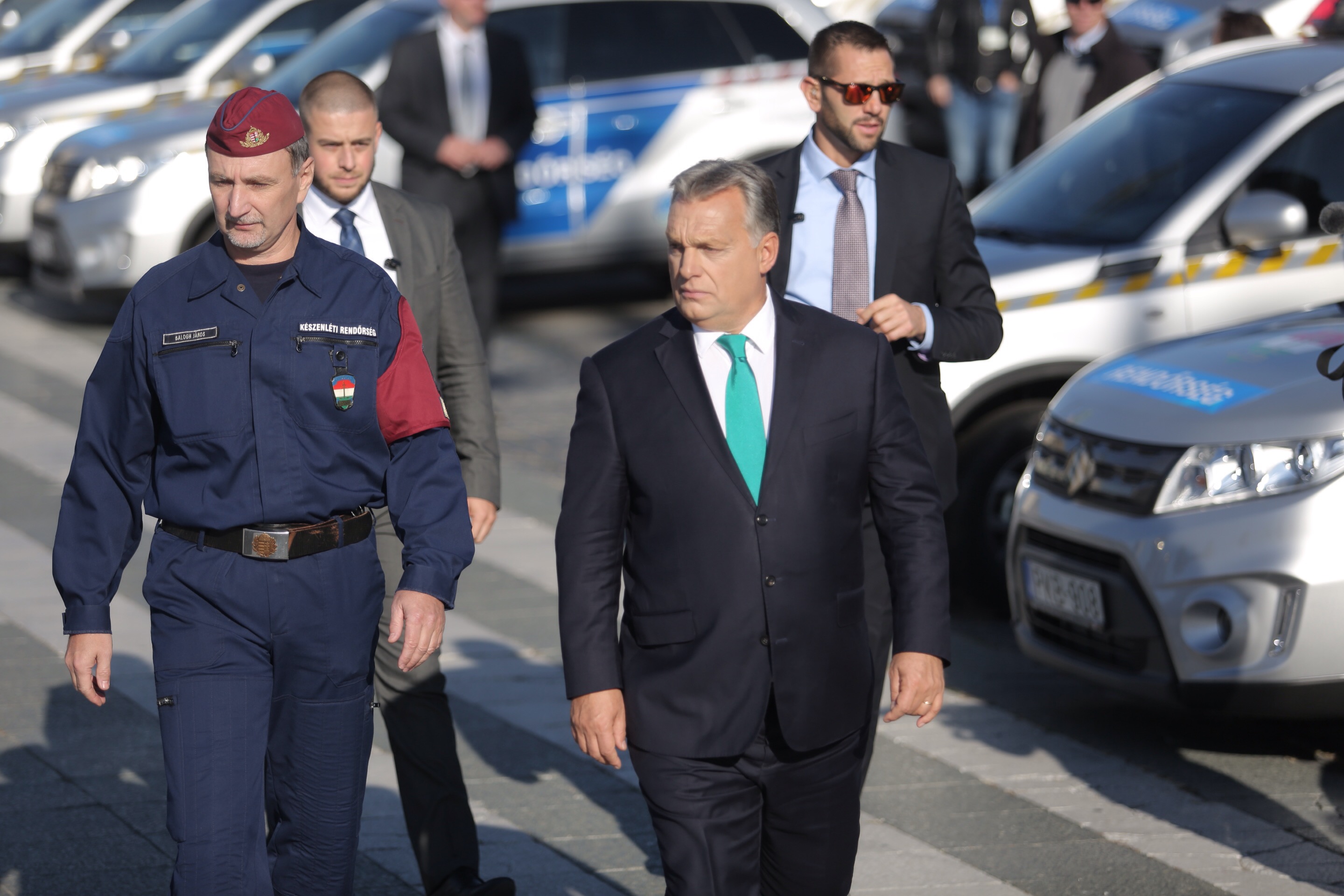Orbán a felavatott rendőröknek: Hazánk az egyik legkevésbé veszélyes ország a világon